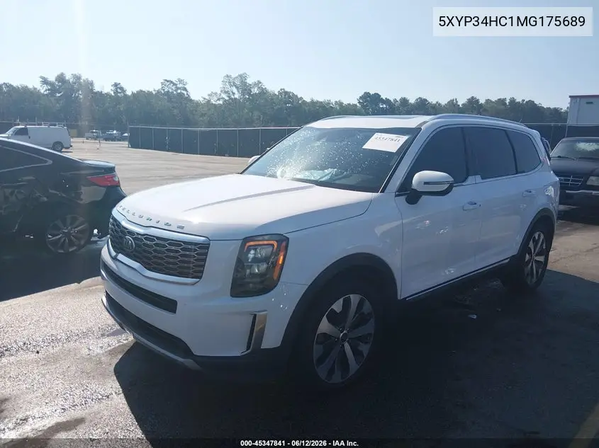 2021 Kia Telluride Ex VIN: 5XYP34HC1MG175689 Lot: 45347841