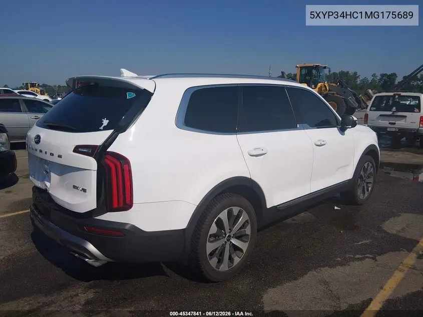 2021 Kia Telluride Ex VIN: 5XYP34HC1MG175689 Lot: 45347841