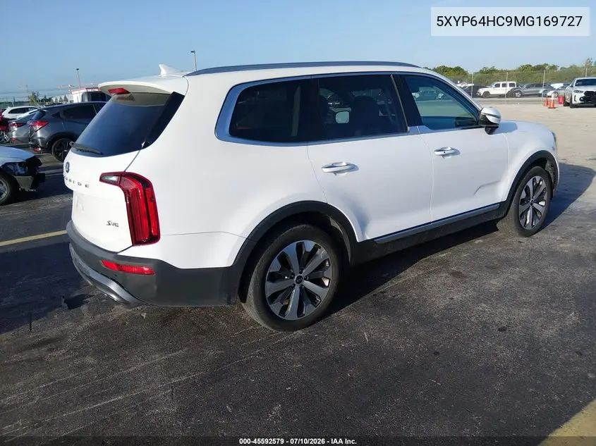 2021 Kia Telluride S VIN: 5XYP64HC9MG169727 Lot: 45592579