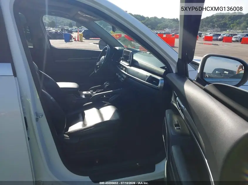 2021 Kia Telluride S VIN: 5XYP6DHCXMG136008 Lot: 45595653