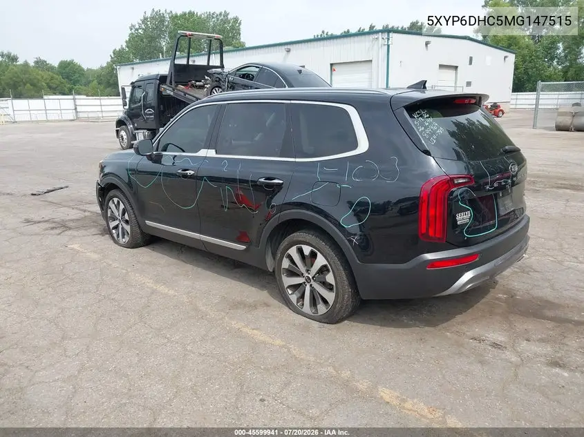 2021 Kia Telluride S VIN: 5XYP6DHC5MG147515 Lot: 45599941