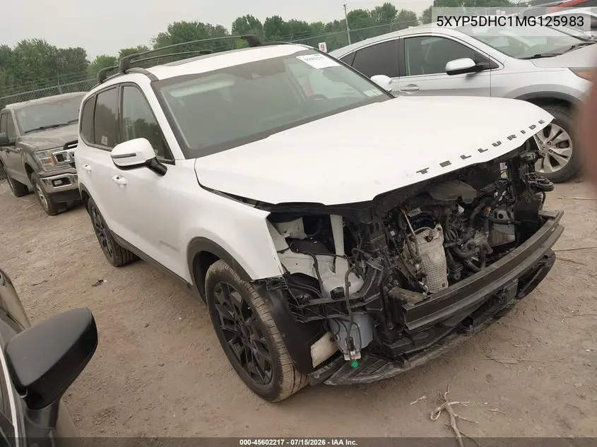 2021 Kia Telluride Sx VIN: 5XYP5DHC1MG125983 Lot: 45602217