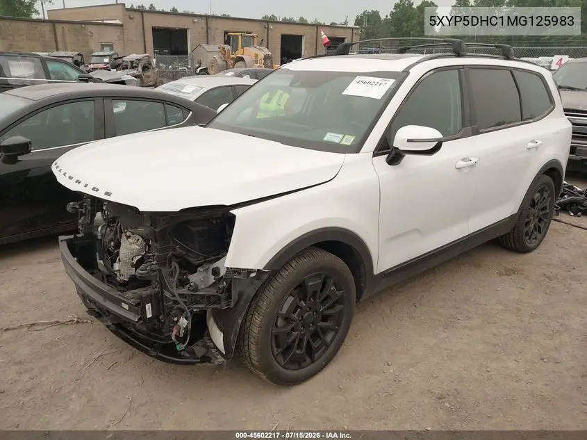 2021 Kia Telluride Sx VIN: 5XYP5DHC1MG125983 Lot: 45602217