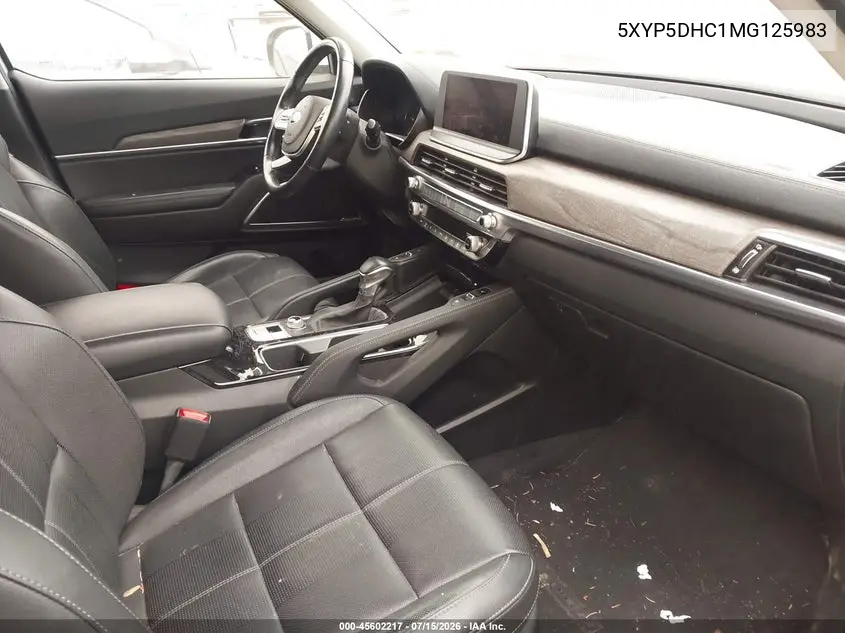 2021 Kia Telluride Sx VIN: 5XYP5DHC1MG125983 Lot: 45602217