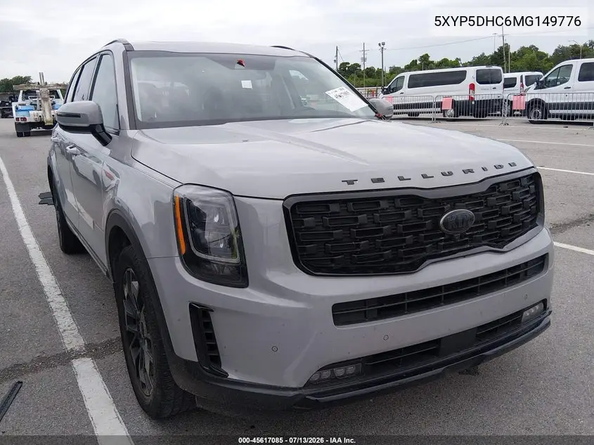 2021 Kia Telluride Sx VIN: 5XYP5DHC6MG149776 Lot: 45617085