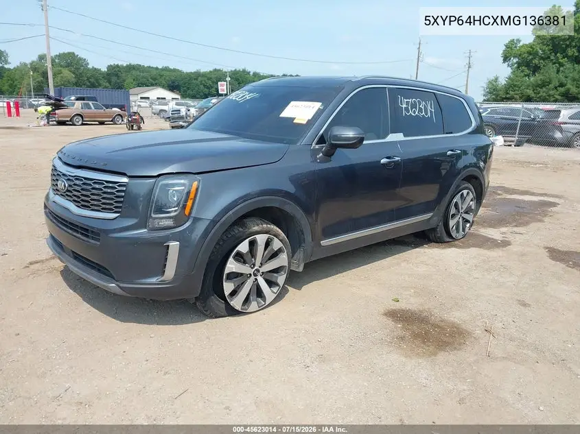 2021 Kia Telluride S VIN: 5XYP64HCXMG136381 Lot: 45623014