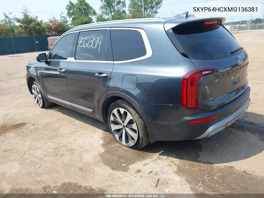 2021 Kia Telluride S VIN: 5XYP64HCXMG136381 Lot: 45623014