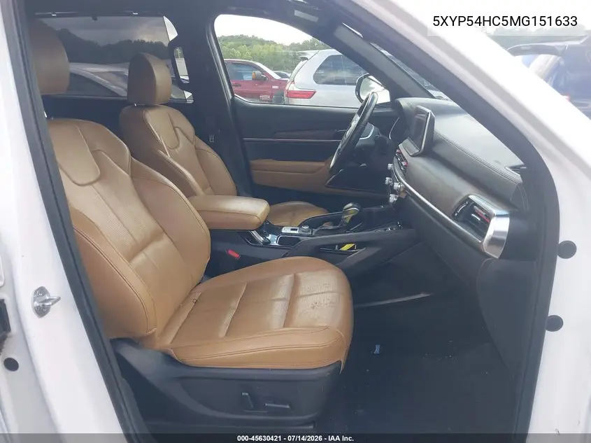2021 Kia Telluride Sx VIN: 5XYP54HC5MG151633 Lot: 45630421