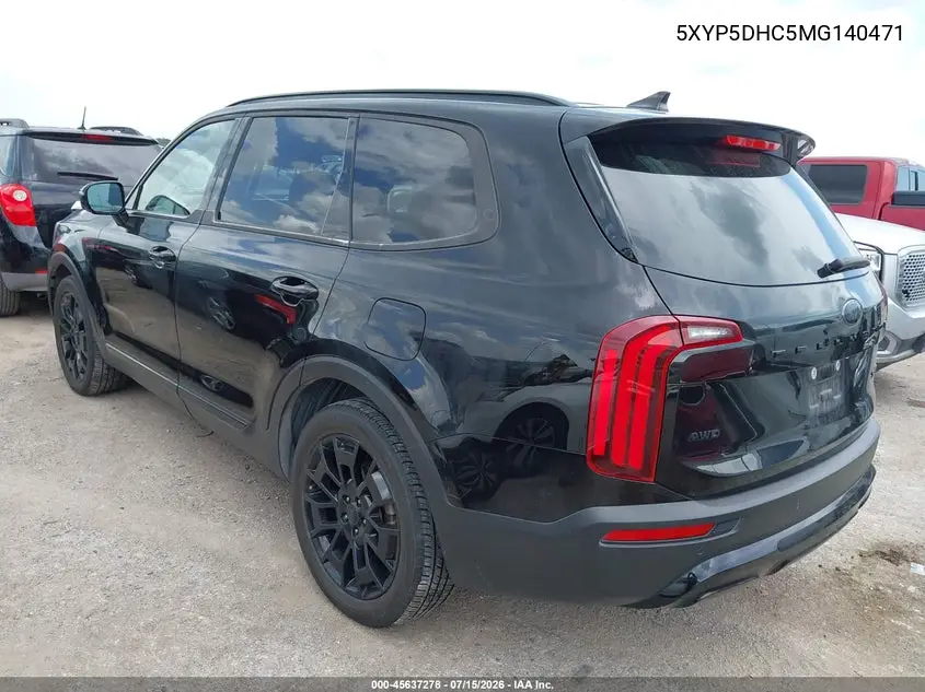 2021 Kia Telluride Sx VIN: 5XYP5DHC5MG140471 Lot: 45637278