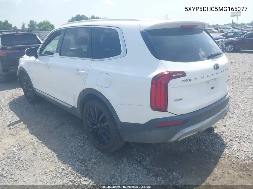 2021 Kia Telluride Sx VIN: 5XYP5DHC5MG165077 Lot: 45642625