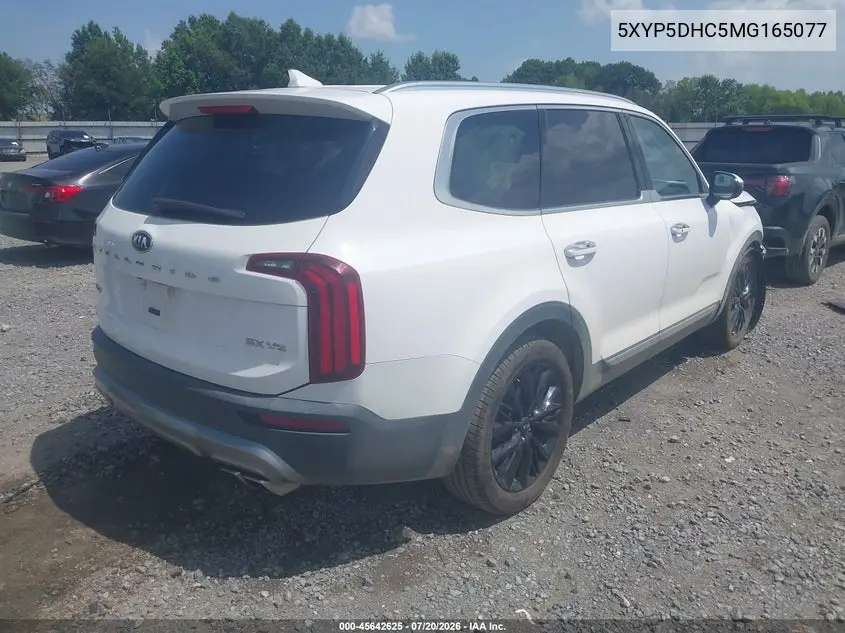 2021 Kia Telluride Sx VIN: 5XYP5DHC5MG165077 Lot: 45642625