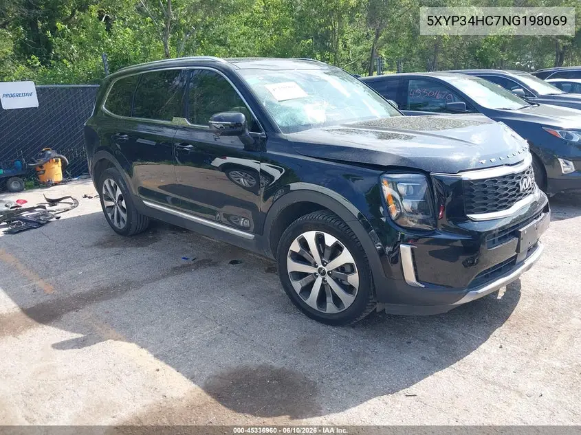 2022 Kia Telluride Ex VIN: 5XYP34HC7NG198069 Lot: 45336960