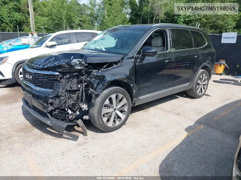 2022 Kia Telluride Ex VIN: 5XYP34HC7NG198069 Lot: 45336960