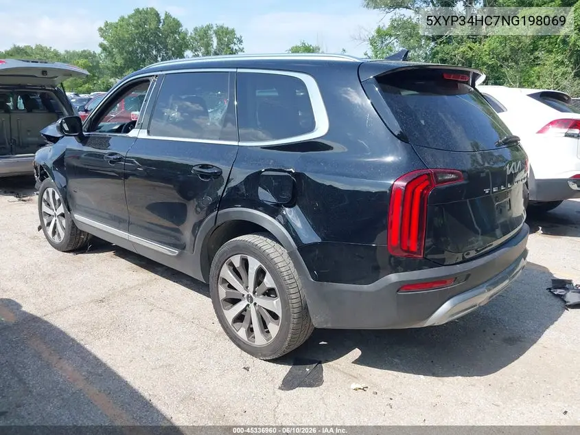 2022 Kia Telluride Ex VIN: 5XYP34HC7NG198069 Lot: 45336960