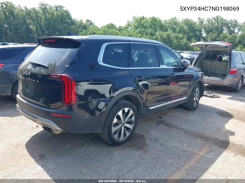 2022 Kia Telluride Ex VIN: 5XYP34HC7NG198069 Lot: 45336960