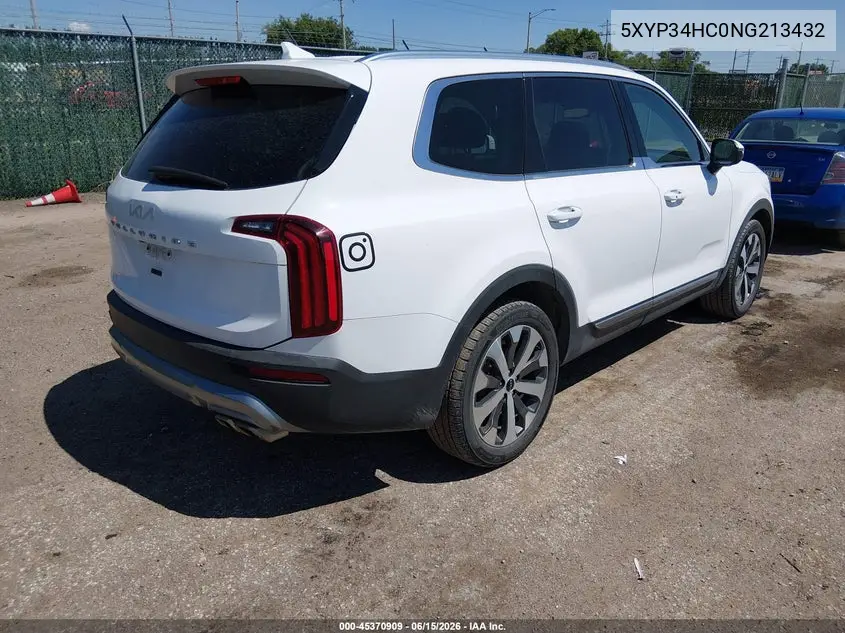 2022 Kia Telluride Ex VIN: 5XYP34HC0NG213432 Lot: 45370909