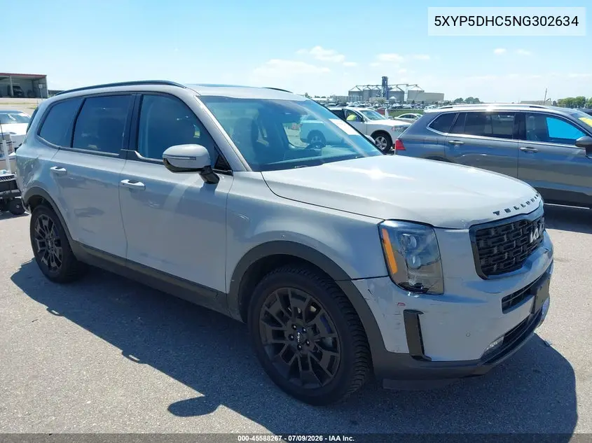 2022 Kia Telluride Sx VIN: 5XYP5DHC5NG302634 Lot: 45588267