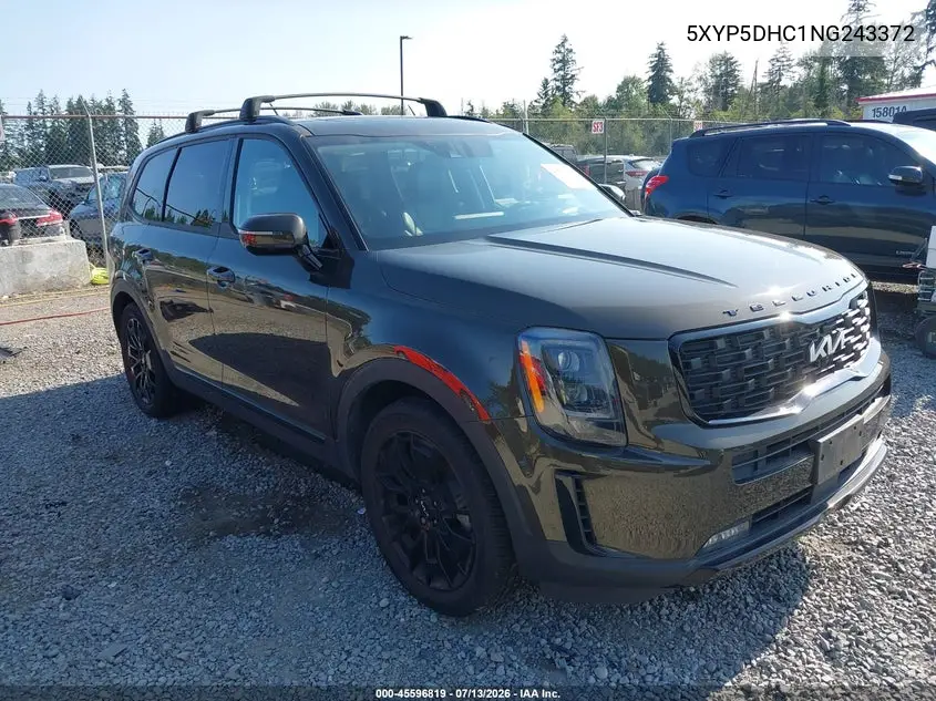 2022 Kia Telluride Sx VIN: 5XYP5DHC1NG243372 Lot: 45596819