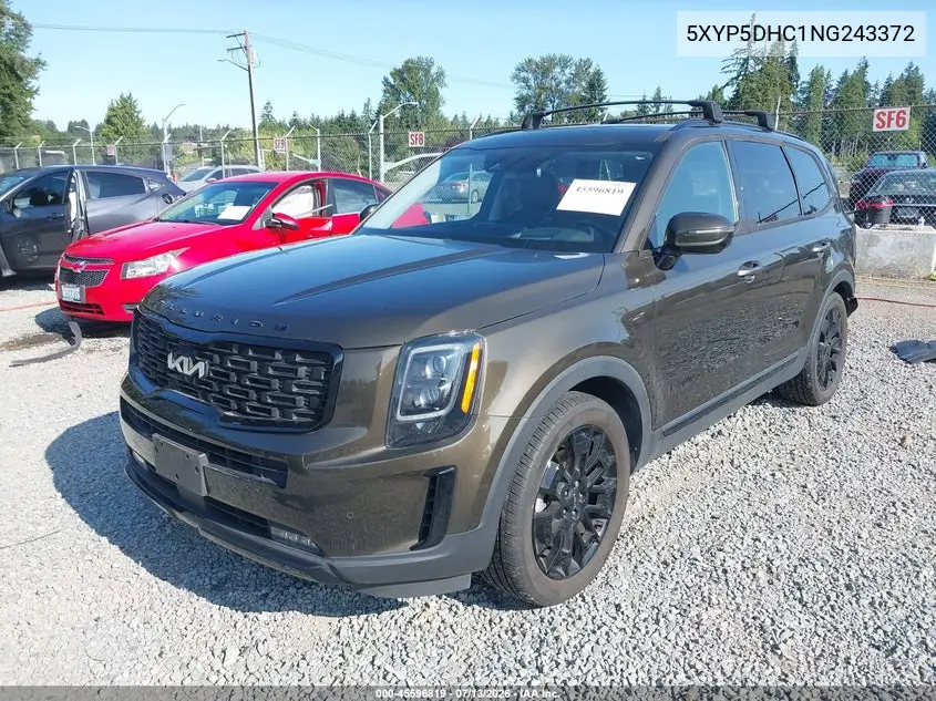 2022 Kia Telluride Sx VIN: 5XYP5DHC1NG243372 Lot: 45596819