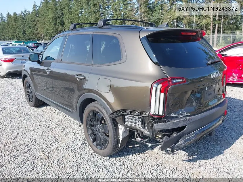 2022 Kia Telluride Sx VIN: 5XYP5DHC1NG243372 Lot: 45596819