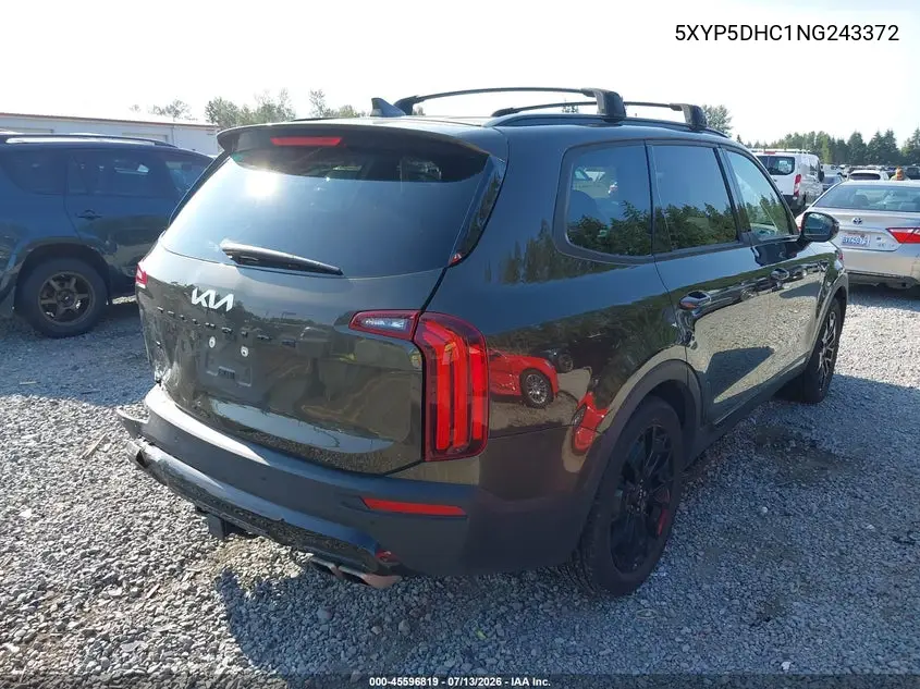 2022 Kia Telluride Sx VIN: 5XYP5DHC1NG243372 Lot: 45596819