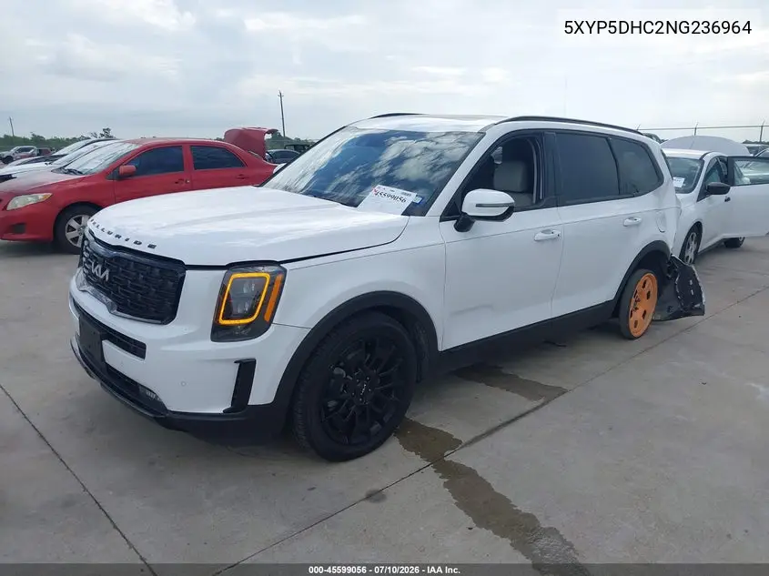 2022 Kia Telluride Sx VIN: 5XYP5DHC2NG236964 Lot: 45599056