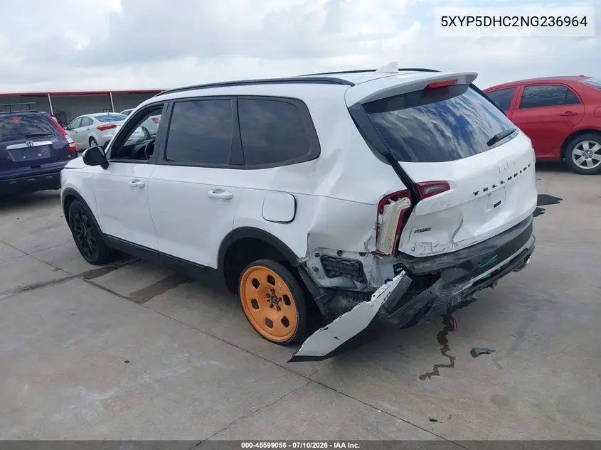 2022 Kia Telluride Sx VIN: 5XYP5DHC2NG236964 Lot: 45599056