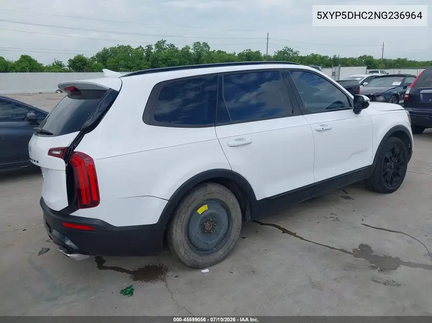 2022 Kia Telluride Sx VIN: 5XYP5DHC2NG236964 Lot: 45599056