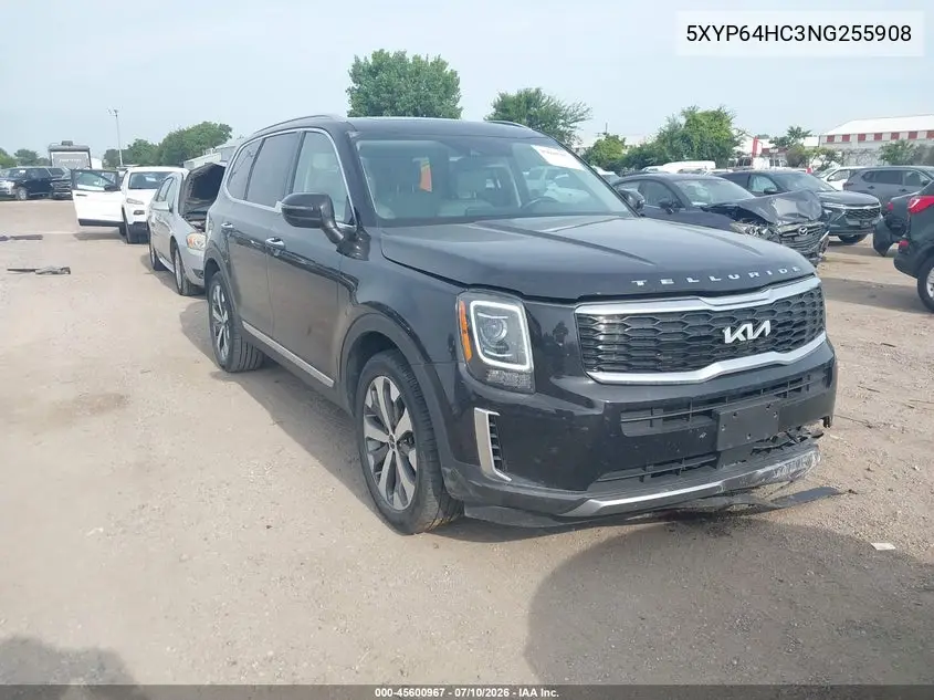2022 Kia Telluride S VIN: 5XYP64HC3NG255908 Lot: 45600967