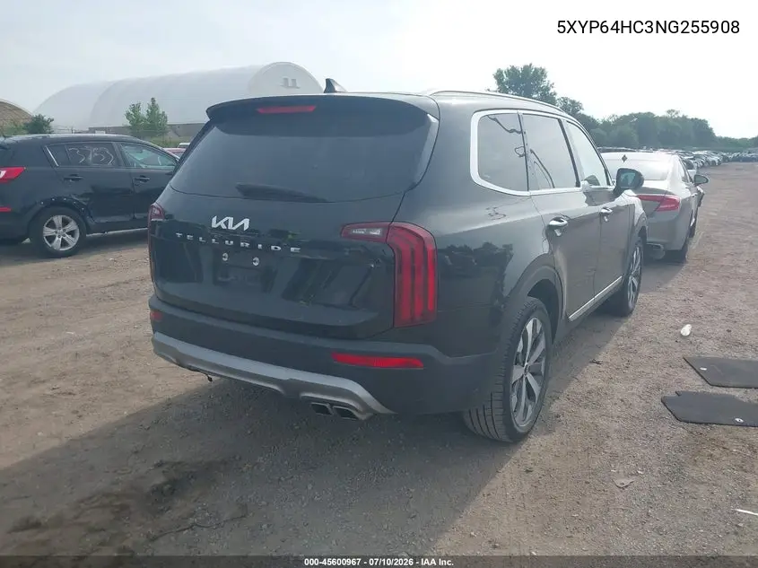 2022 Kia Telluride S VIN: 5XYP64HC3NG255908 Lot: 45600967