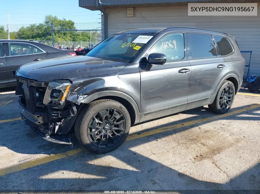 2022 Kia Telluride Sx VIN: 5XYP5DHC9NG195667 Lot: 45616069