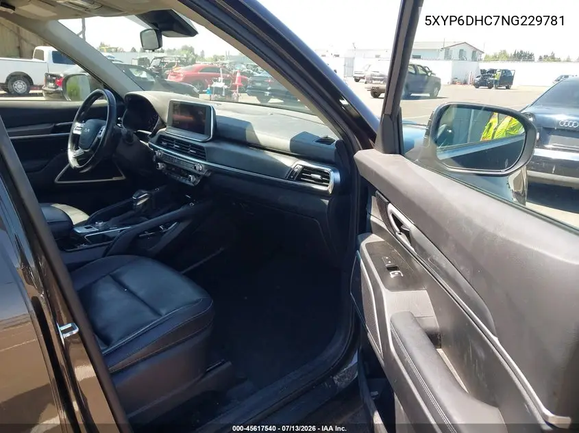 2022 Kia Telluride S VIN: 5XYP6DHC7NG229781 Lot: 45617540