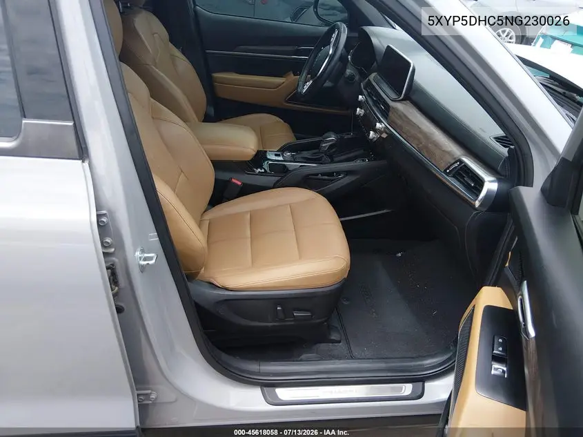2022 Kia Telluride Sx VIN: 5XYP5DHC5NG230026 Lot: 45618058