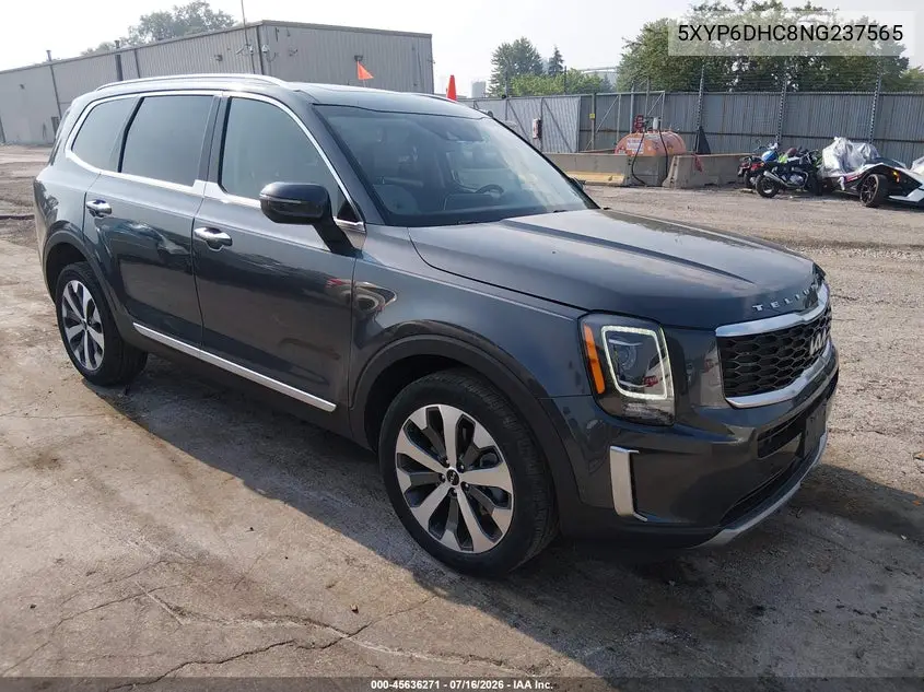 2022 Kia Telluride S VIN: 5XYP6DHC8NG237565 Lot: 45636271
