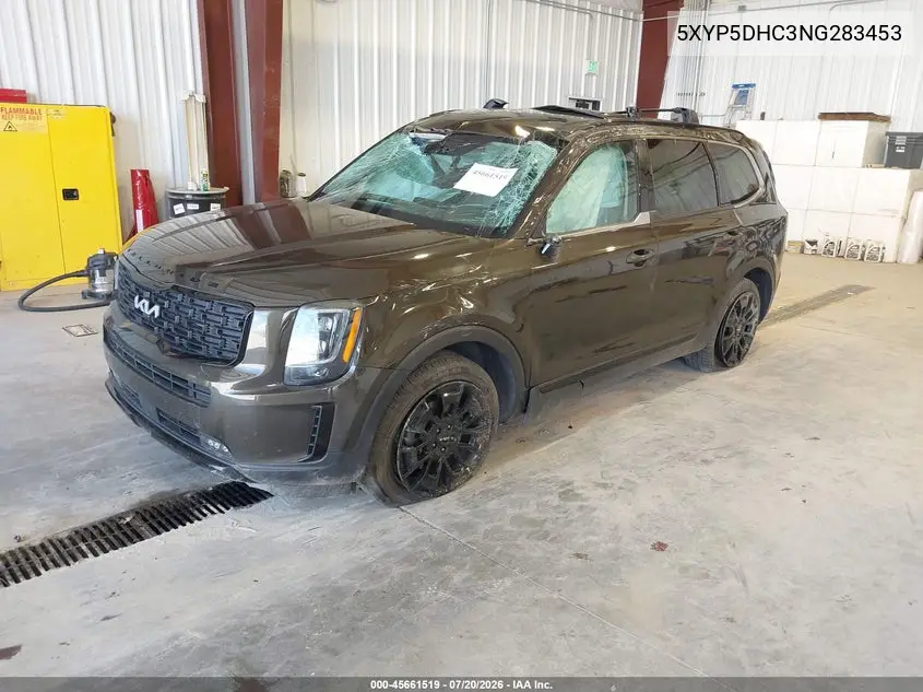 2022 Kia Telluride Sx VIN: 5XYP5DHC3NG283453 Lot: 45661519