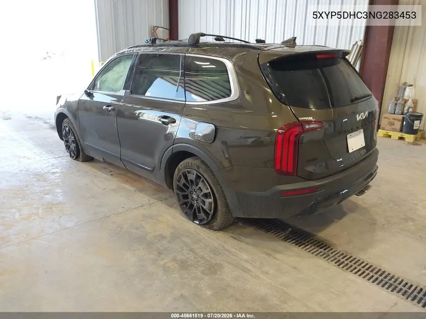 2022 Kia Telluride Sx VIN: 5XYP5DHC3NG283453 Lot: 45661519