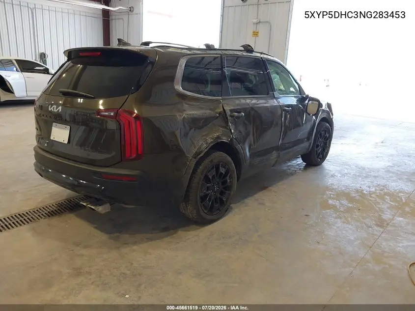 2022 Kia Telluride Sx VIN: 5XYP5DHC3NG283453 Lot: 45661519