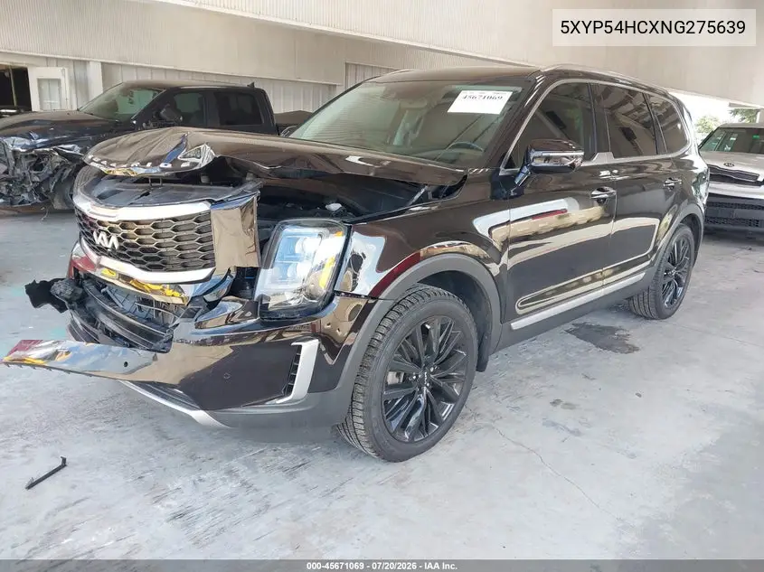 2022 Kia Telluride Sx VIN: 5XYP54HCXNG275639 Lot: 45671069