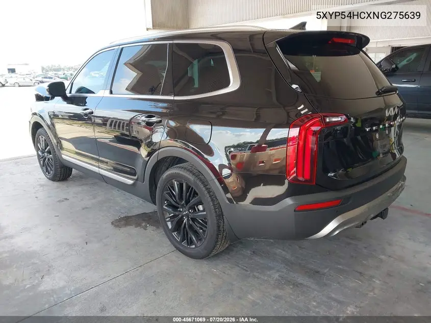 2022 Kia Telluride Sx VIN: 5XYP54HCXNG275639 Lot: 45671069
