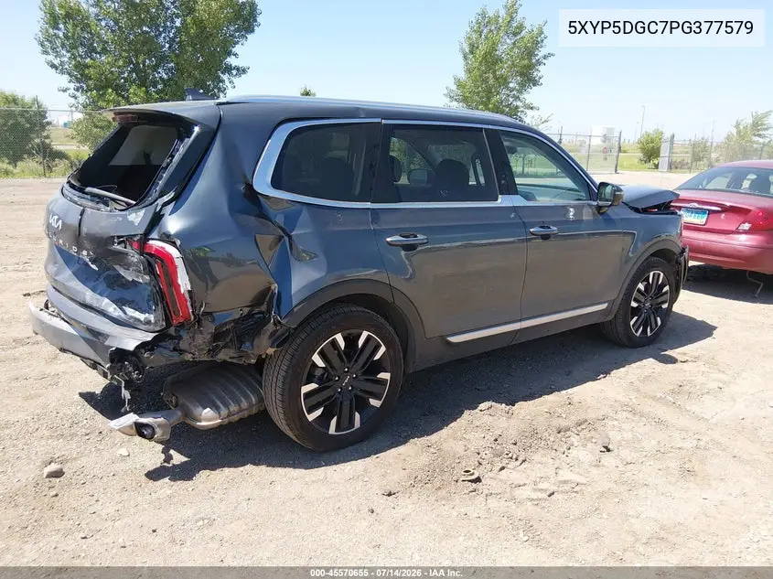 2023 Kia Telluride Sx Prestige VIN: 5XYP5DGC7PG377579 Lot: 45570655