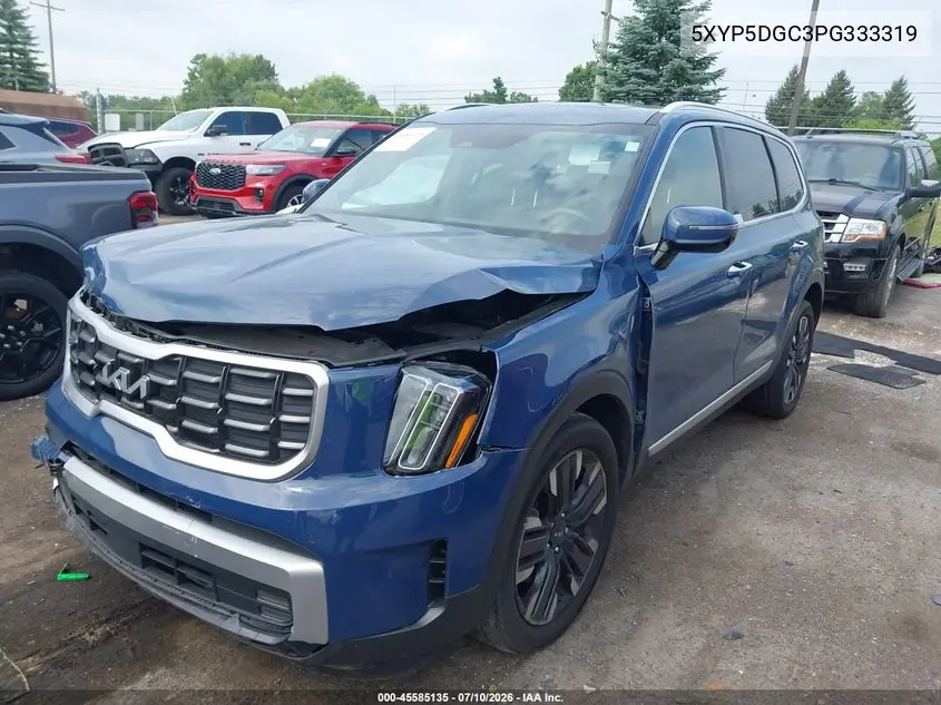 2023 Kia Telluride Sx VIN: 5XYP5DGC3PG333319 Lot: 45585135