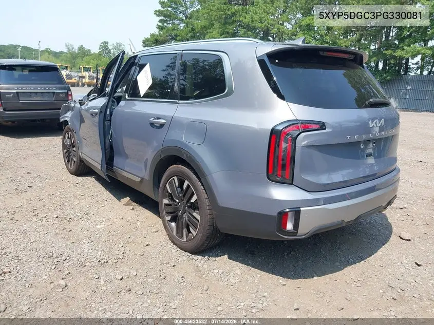 2023 Kia Telluride Sx Prestige VIN: 5XYP5DGC3PG330081 Lot: 45623532