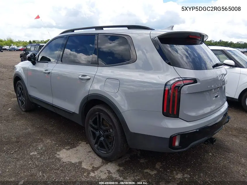 2024 Kia Telluride Sx X-Line VIN: 5XYP5DGC2RG565008 Lot: 45308518
