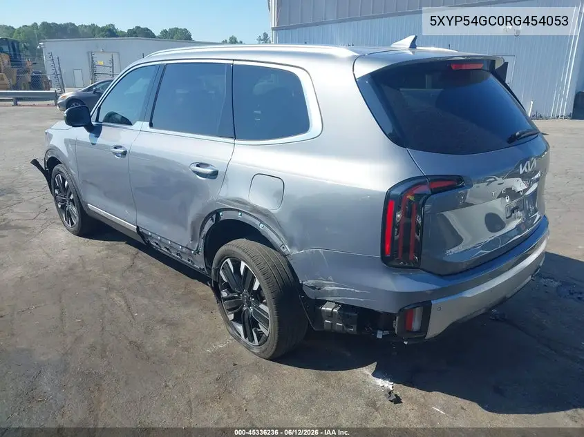 2024 Kia Telluride Sx VIN: 5XYP54GC0RG454053 Lot: 45336236