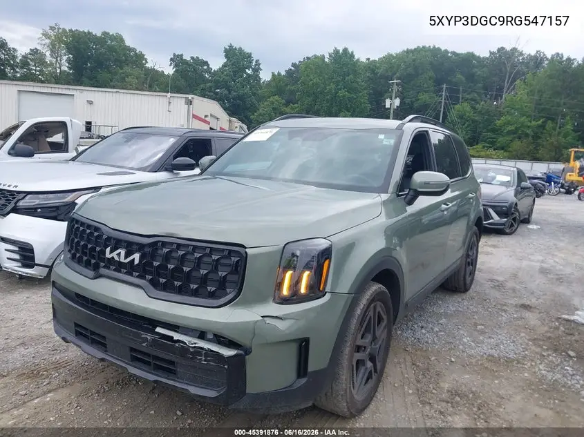 2024 Kia Telluride Ex X-Line VIN: 5XYP3DGC9RG547157 Lot: 45391876