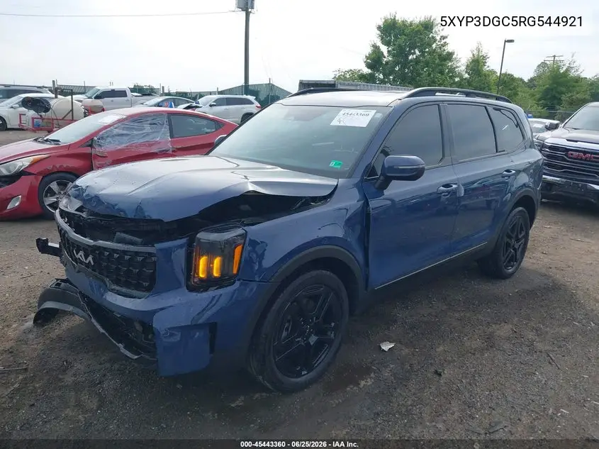 2024 Kia Telluride Ex X-Line VIN: 5XYP3DGC5RG544921 Lot: 45443360