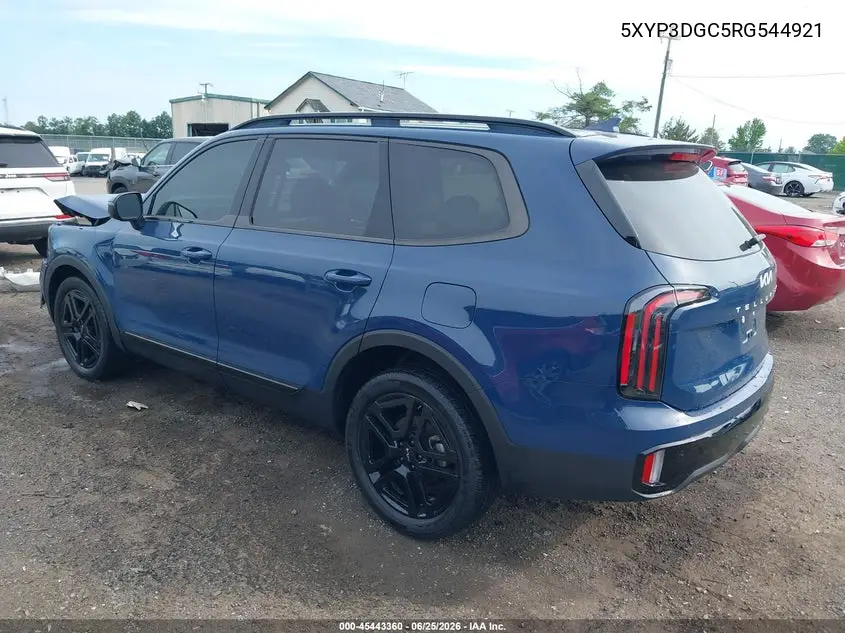2024 Kia Telluride Ex X-Line VIN: 5XYP3DGC5RG544921 Lot: 45443360