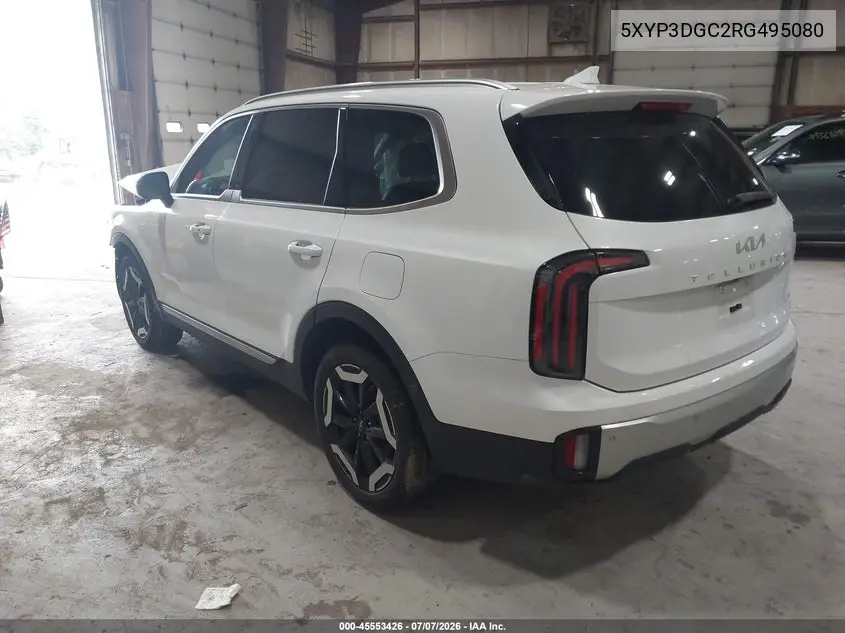 2024 Kia Telluride Ex VIN: 5XYP3DGC2RG495080 Lot: 45553426
