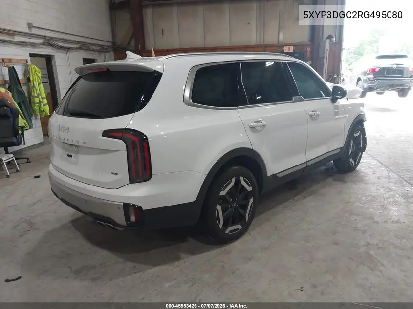 2024 Kia Telluride Ex VIN: 5XYP3DGC2RG495080 Lot: 45553426