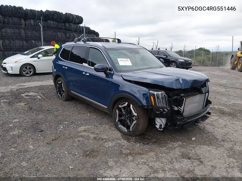 2024 Kia Telluride S VIN: 5XYP6DGC4RG551446 Lot: 45564596